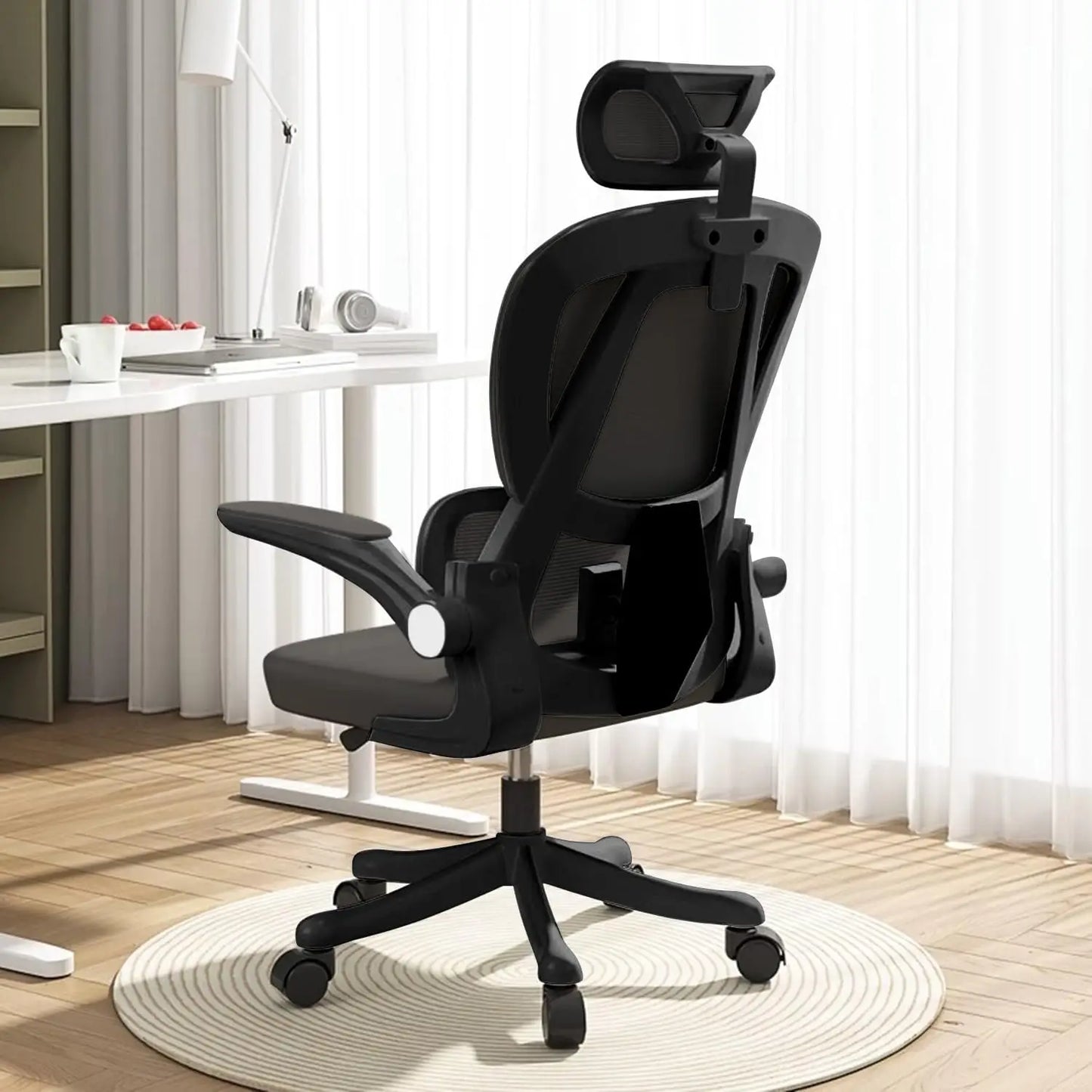 Computer Chair Office Chair High Back Ergonomic Office Chair With Lumbar Support Adjustable Headrest 3D Armrest and Lumbar Gamer