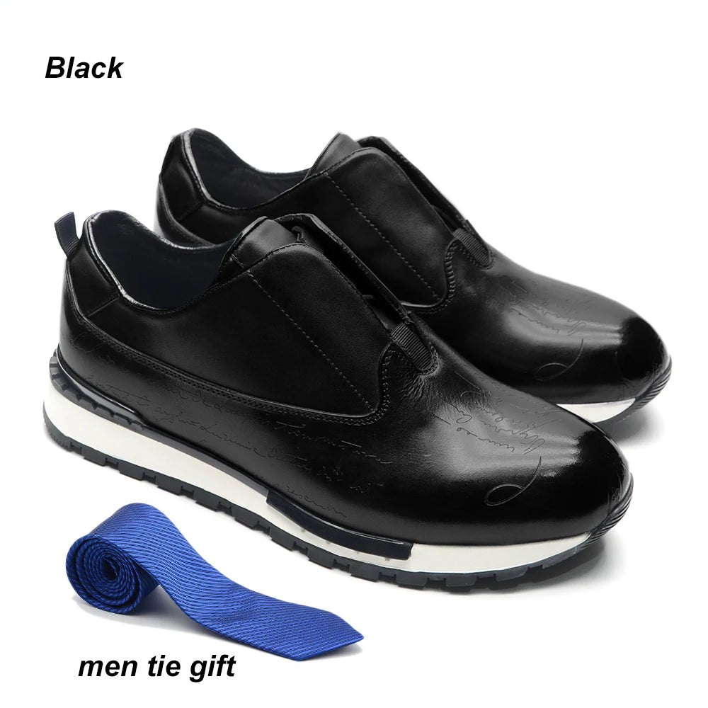 Classic Brand Designer Business Casual Sneaker Shoes for Men Genuine Leather Lace-up Basic Outdoor Footwear Daily Flat Oxfords