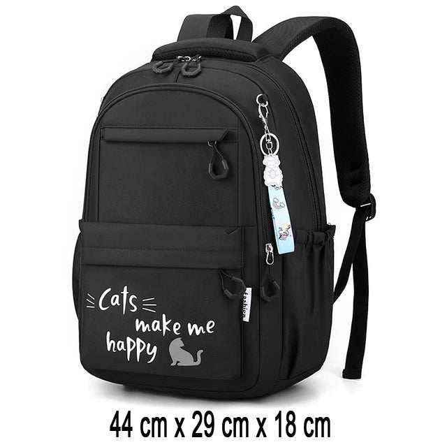 Girl School Bag Backpack Back Pack For Teenager Women Children Female Pink Schoolbag Primary High Bagpack Class Teens Child Kids