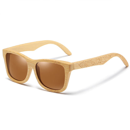 GM New Brand Design Handmade Natural Wooden Bamboo Sunglasses Luxury Sunglasses Polarized Wooden Oculos de sol masculino