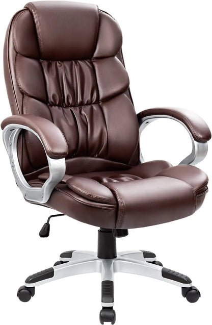 Homall Office Chair High Back Computer Desk Chair , PU Leather Adjustable Height Modern Executive Swivel Task Chair