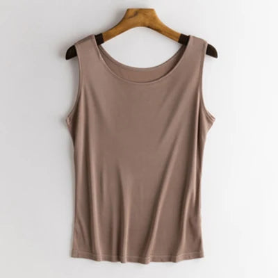 50% Pure Silk Tank top undershirt women sleeveless top shirt vest camisoles summer bottoming mujer