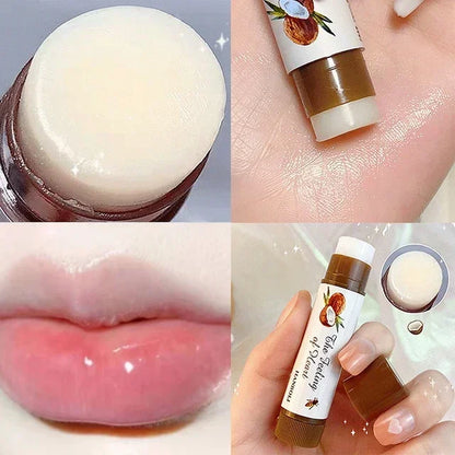 Black Tea Jelly Tinted Lip Balm Moisturizing Colored Lip Tinted Hydrating Waterproof Lipstick Gloss Base Lip Care Primer Makeup