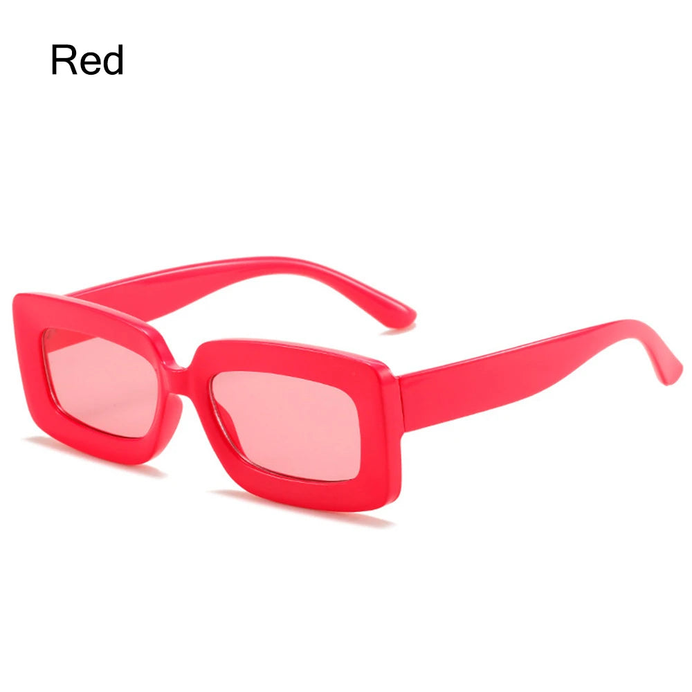 1PC Small Rectangle Sunglasses Women New Retro Square Narrow Frame Sun Glasses Trendy Vintage Streetwear Eyewear UV400