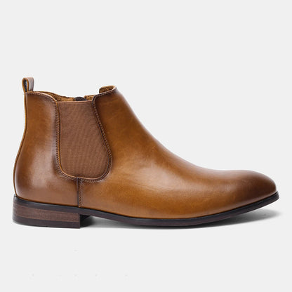 7-13 Chelsea Boots Men Brand Comfortable Fashion Leather Boots #Dx214