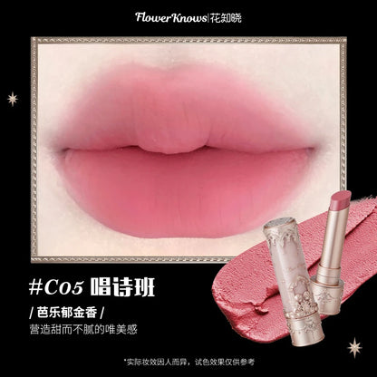 Flower Knows Little Angel Collection Lipstick Velvet Matte Waterproof Lip Stick Vegan Long Lasting Lip Gloss Korean Makeup