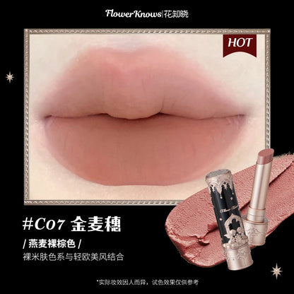 Flower Knows Little Angel Collection Lipstick Velvet Matte Waterproof Lip Stick Vegan Long Lasting Lip Gloss Korean Makeup