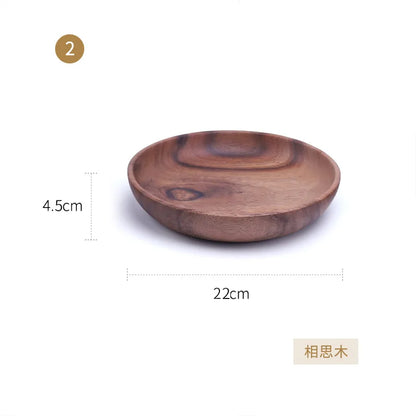 Kitchen Natural Wooden Bowl Household Fruit Bowl Salad Bowl For Home Restaurant Food Container Wooden Utensils Note The Size hot