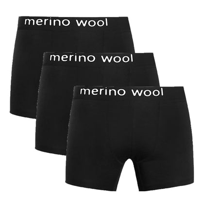 Mens Merino Wool Underwear Boxer Briefs 87% Merino Wool Boxers Soft Breathable Moisture Wicking Sports Fitness Boxershorts