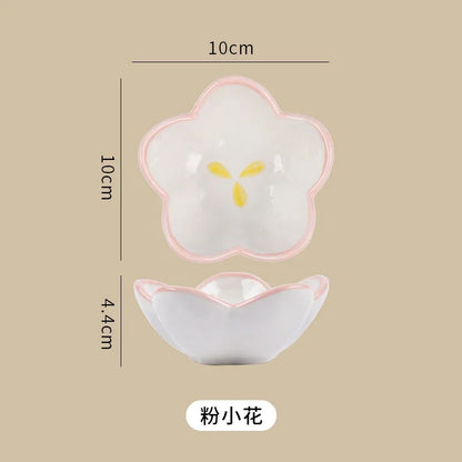 Ceramic Cute Clouds Dipping Sauce Dish Hot Pot Seasoning Dishes Salad Bowl Tableware Kitchen Soy Vinegar Snake Dessert Plate