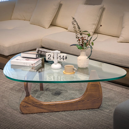 Home Coffee Table Irregular Glass Side Table Modern Simple Dining Table For Bedroom Living Room Furniture Sofa Side Desk Table