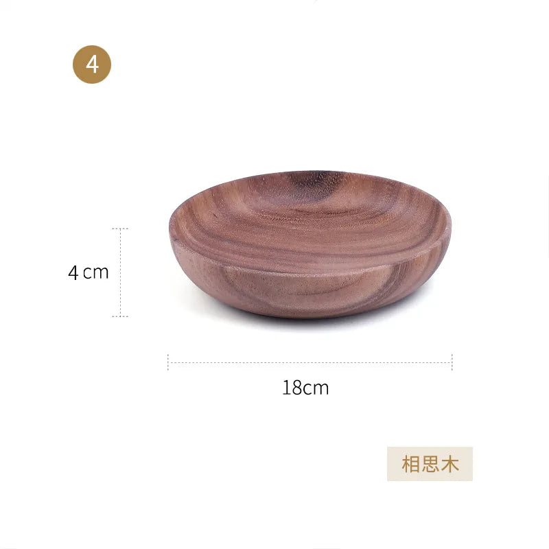 Kitchen Natural Wooden Bowl Household Fruit Bowl Salad Bowl For Home Restaurant Food Container Wooden Utensils Note The Size hot