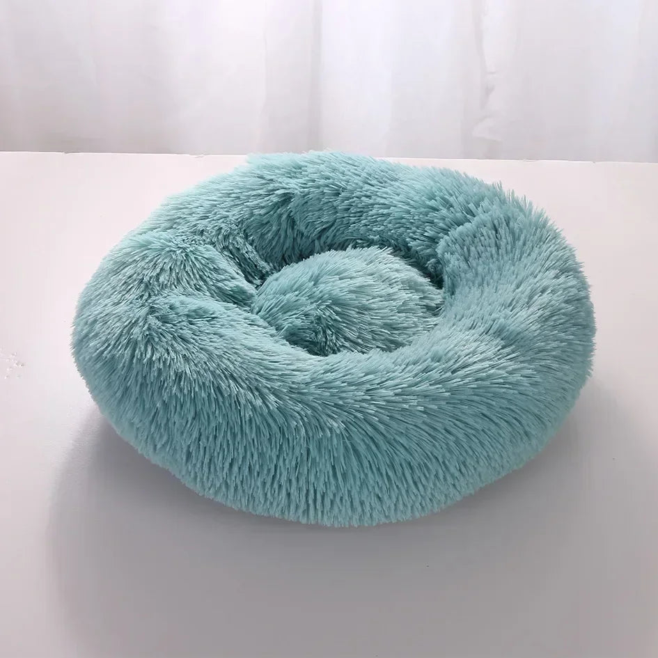 Super Soft Dog Bed Long Plush Cat Mat Dog Beds For Large Dogs Bed Labradors House Round Cushion Winter Warm Sleeping Pet Bed