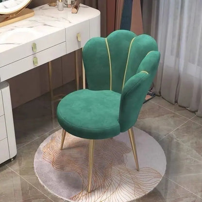 Modern Nordic Dressing Chair Velvet Home Living Room Dining Chairs Bedroom Furniture Makeup Stool كرسي cadeira 의자 Nail Chair