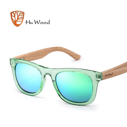 HU WOOD Brand Design Kids Children Sunglasses Multi-color Frame Wooden Sun Glasses For Child Boys Girls Sunglasses Baby GR1001