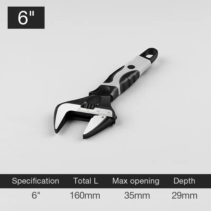 Adjustable Spanner Universal Key Nut Wrench Opening Wrench Home Hand Tools Multi Tool 6inch 8inch