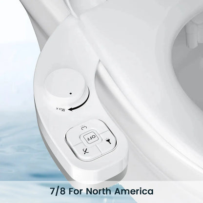 SAMODRA Non-Electric Bidet - Self Cleaning Dual Nozzle (Frontal and Rear Wash) Water Bidet Toilet Seat Attachment