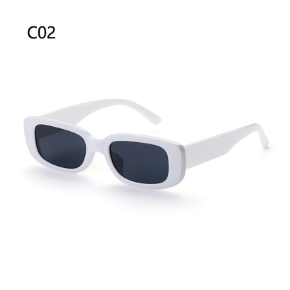 1PC Small Rectangle Sunglasses Women New Retro Square Narrow Frame Sun Glasses Trendy Vintage Streetwear Eyewear UV400