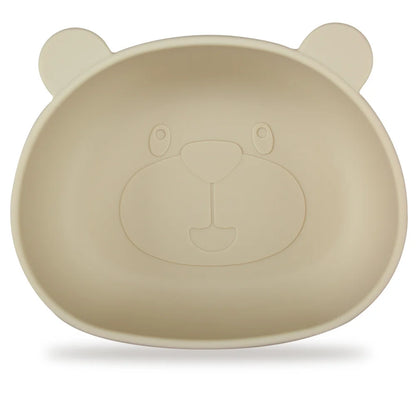 BPA Free 2Pcs/1Set Silicone Baby Feeding Bowl Silicone Dishes for Baby Tableware Waterproof Spoon Non-Slip Crockery Bowl
