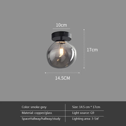 Modern Minimalist Glass Ceiling Light Nordic Texture LED Dinning Room Lamp Corridor Lustre Creative Living Room Lighting E27