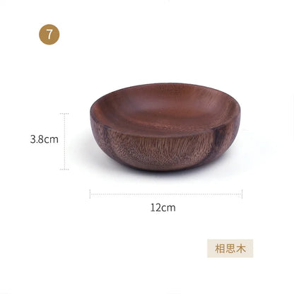 Kitchen Natural Wooden Bowl Household Fruit Bowl Salad Bowl For Home Restaurant Food Container Wooden Utensils Note The Size hot