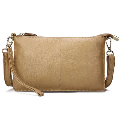 RanHuang Women Genuine Leather Day Clutches Candy Color Shoulder Bags Women's Fashion Crossbody Bags Small Clutch Bags