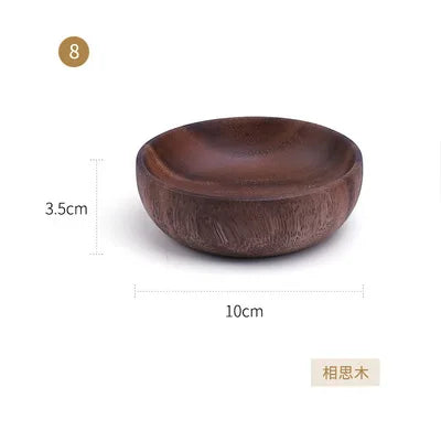 Kitchen Natural Wooden Bowl Household Fruit Bowl Salad Bowl For Home Restaurant Food Container Wooden Utensils Note The Size hot