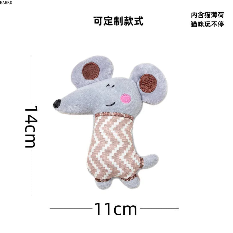 Cats Toy with Catnip Plush Cat Toys for Kitten Teeth Grinding Thumb Pillow Chewing Toy Claws Thumb Bite Pet Accessories