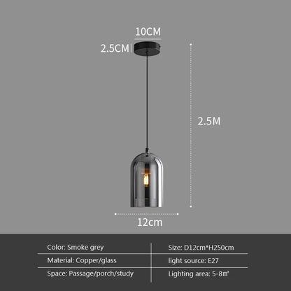 Modern Minimalist Glass Ceiling Light Nordic Texture LED Dinning Room Lamp Corridor Lustre Creative Living Room Lighting E27