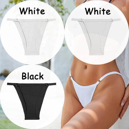 3PCS/Set Cotton Panties Women's Underwear Soft Sexy Lingerie Low-Waist Female Briefs Solid Color Pantys Girl Intimate Underpants