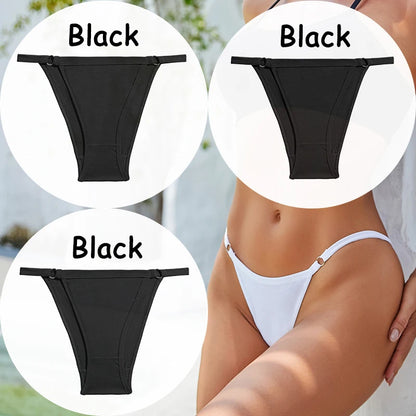 3PCS/Set Cotton Panties Women's Underwear Soft Sexy Lingerie Low-Waist Female Briefs Solid Color Pantys Girl Intimate Underpants