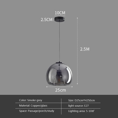 Modern Minimalist Glass Ceiling Light Nordic Texture LED Dinning Room Lamp Corridor Lustre Creative Living Room Lighting E27