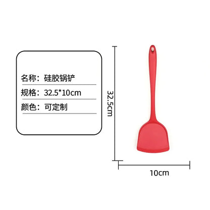 All-in-one silicone spatula Kitchen items Heat resistant non-stick frying pan spatula household silicone Chinese spatula