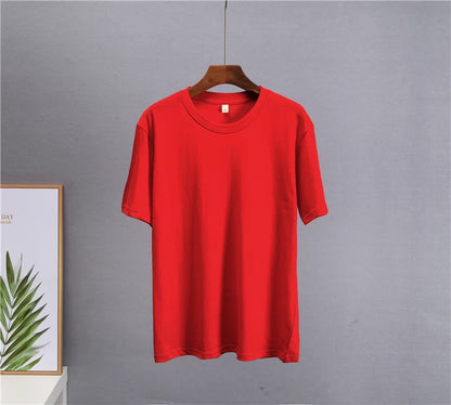 Hirsionsan Basic Cotton T Shirt Women Summer New Loose Solid Tees 19 Color Casual Loose Tshirt Oversized O Neck Female Tops