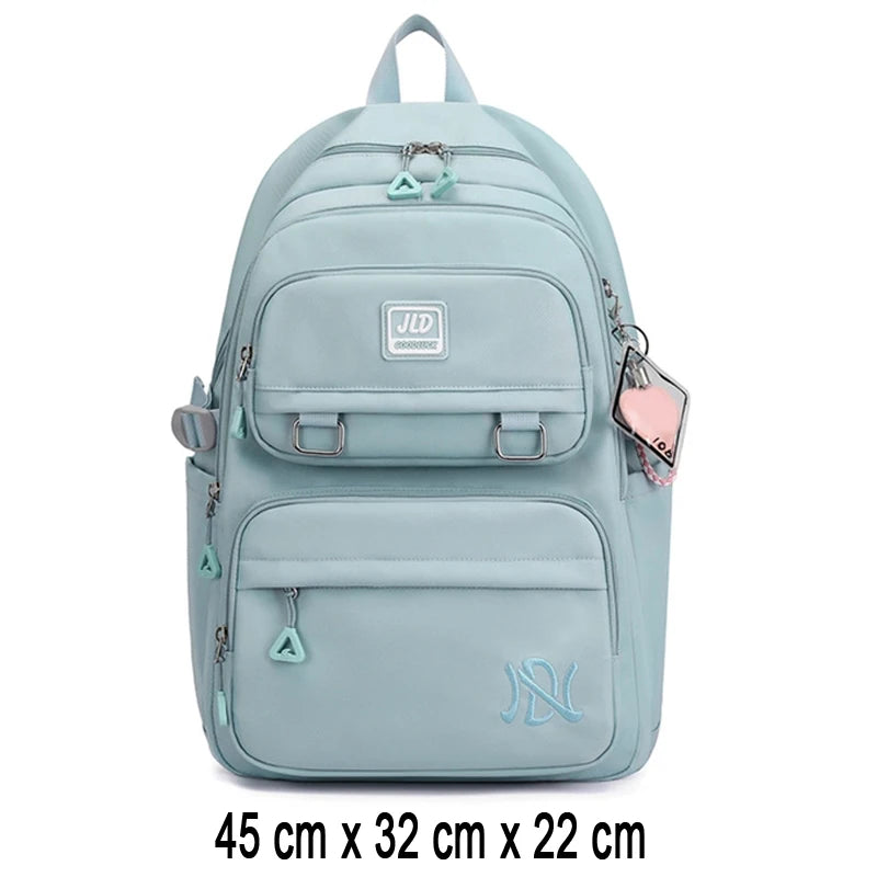 Girl School Bag Backpack Back Pack For Teenager Women Children Female Pink Schoolbag Primary High Bagpack Class Teens Child Kids