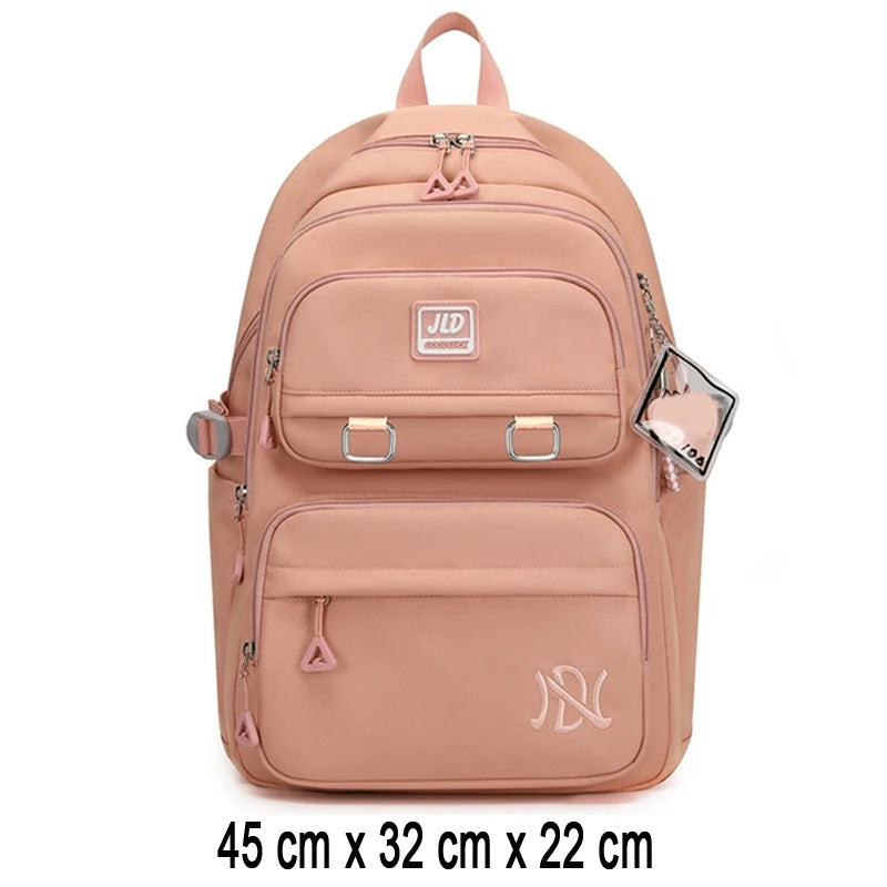 Girl School Bag Backpack Back Pack For Teenager Women Children Female Pink Schoolbag Primary High Bagpack Class Teens Child Kids