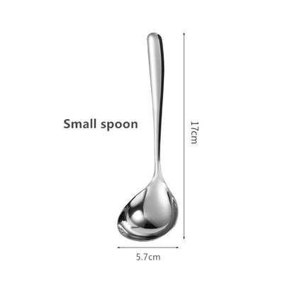 Stainless Steel Thickening Spoon Creative Long Handle Hotel Hot Pot Spoon Soup Ladle Korean Soup Scoop Home Kitchen Tools