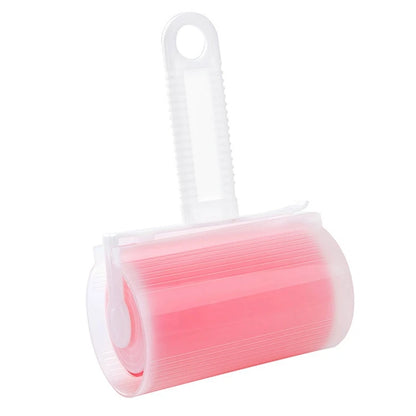 Washable Clothes Hair Sticky Roller Reusable Portable Home Clean Pet Hair Remover Sticky Roller Carpet Bed Sofa Dust Collector