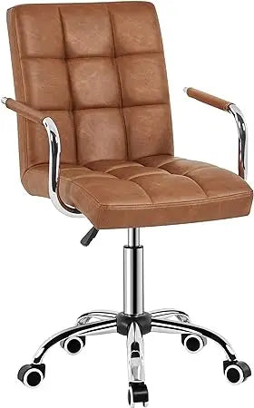 Modern Faux Leather/Velvet Office Desk Chair with Low/Mid-back/with Wheels Modern Office Chair Adjustable Home Computer Chair