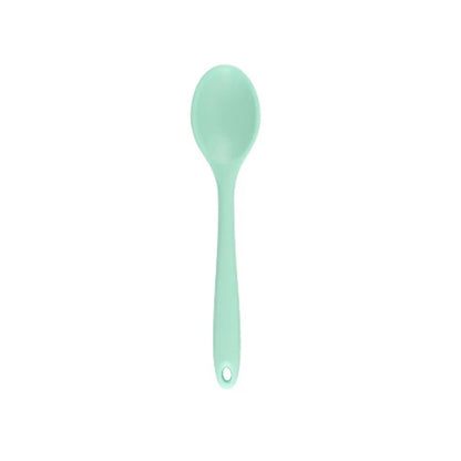 Long Handle Silicone Ladle Soup Spoon Colander Ramen Noodles Tablespoons Scoop Rice Salad Stirring Spoons Kitchen Teaspoons