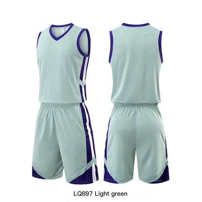 Basketball Jersey Customize Adult Kid Quick-drying Training Uniform Shirts Sleeveless Sportswear Tracksuit Sport Suit Clothing