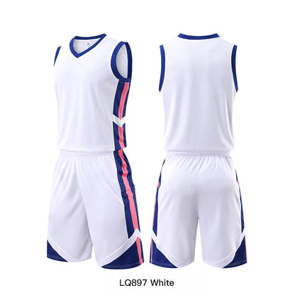 Basketball Jersey Customize Adult Kid Quick-drying Training Uniform Shirts Sleeveless Sportswear Tracksuit Sport Suit Clothing