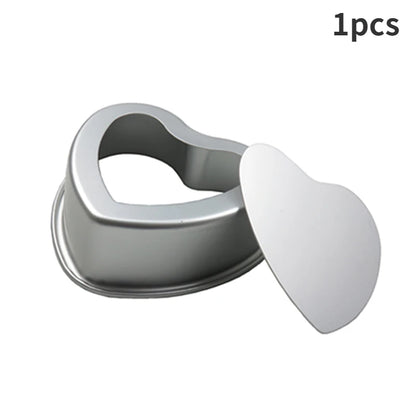 3/4/5/6/7/8/10inch Aluminum Alloy Cake Molds Heart Shaped Pans A Removable Bottom Baking Mould Tool for Muffin Cake Bread Cheese