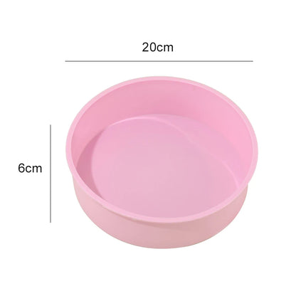 4 6 8 10 Inch Round Shape Mold Silicone Small Cake Baking Pan Mousse Fondant Cylinder Mould For Pastry Dessert Jelly