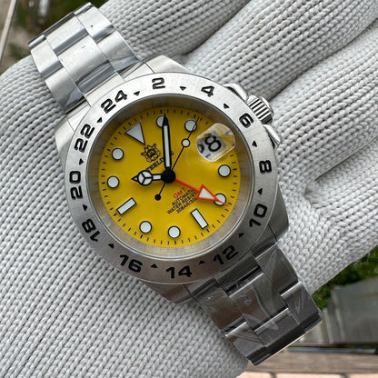 STEELDIVE Official GMT SD1992 Fashion Watches Steel Bezel 4 Pointers NH34 Movement Super Luminous Dive 300M Waterproof Watch