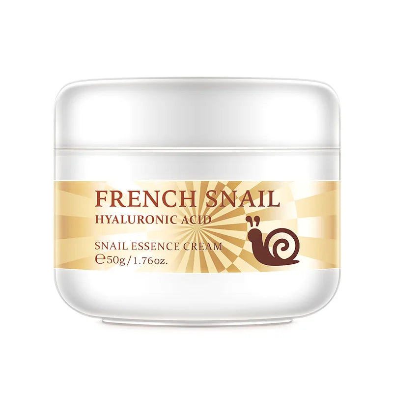 Snail Face Cream Improve Dry Rough Skin Wrinkle Brightening Facial Hyaluronic Acid Moisturizing Nourishing Serum Skin Care