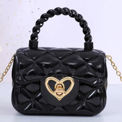 PU Mini Shoulder Bags New Heart Coin Wallets Handbags Women Girls