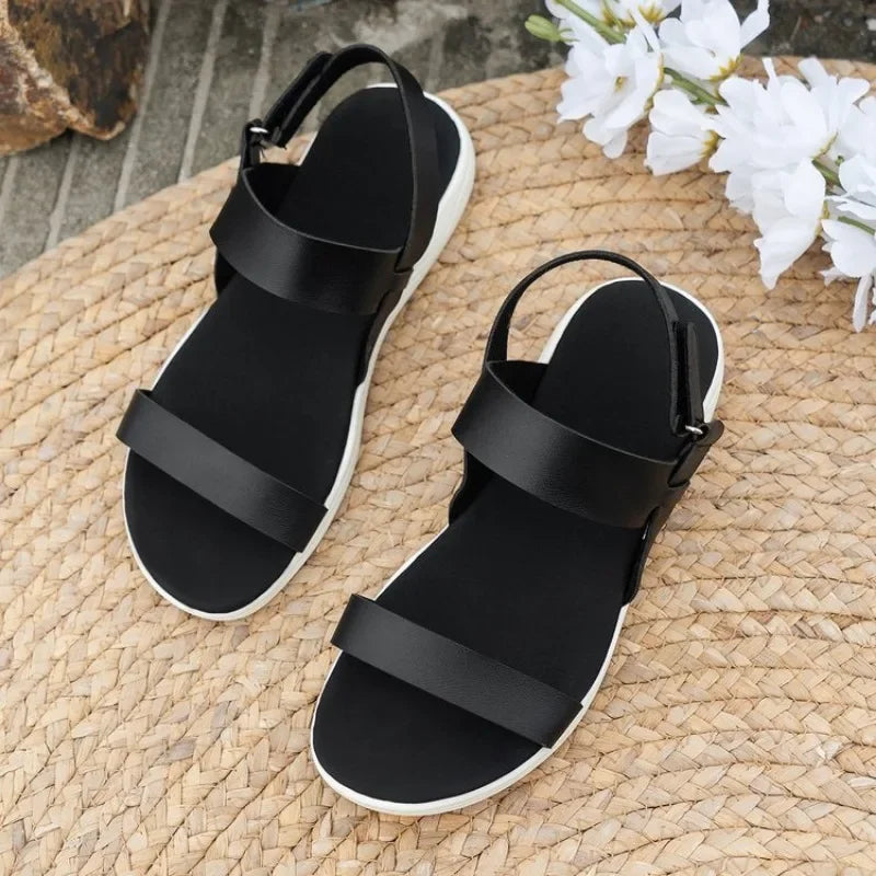 Women's Knit Elastic Cloth Wedge Sandals Slip on Lightweight Walking Sandals Women Plus Size Comfortable Summer Shoes Woman