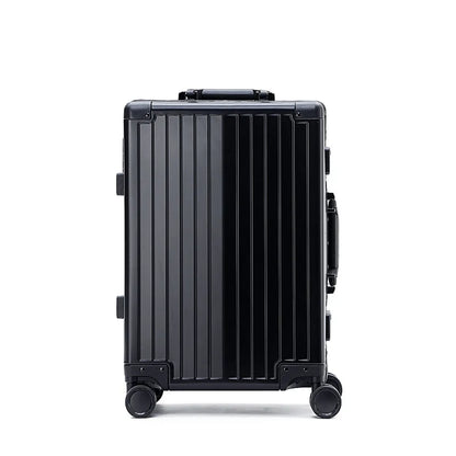 All-aluminum-magnesium alloy trolley suitcase, spinner wheel, aluminum alloy suitcase, metal box, password boarding suitcase