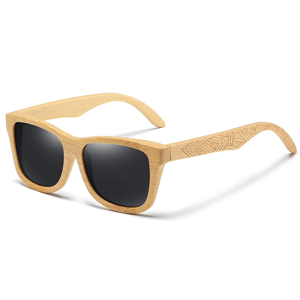 GM New Brand Design Handmade Natural Wooden Bamboo Sunglasses Luxury Sunglasses Polarized Wooden Oculos de sol masculino